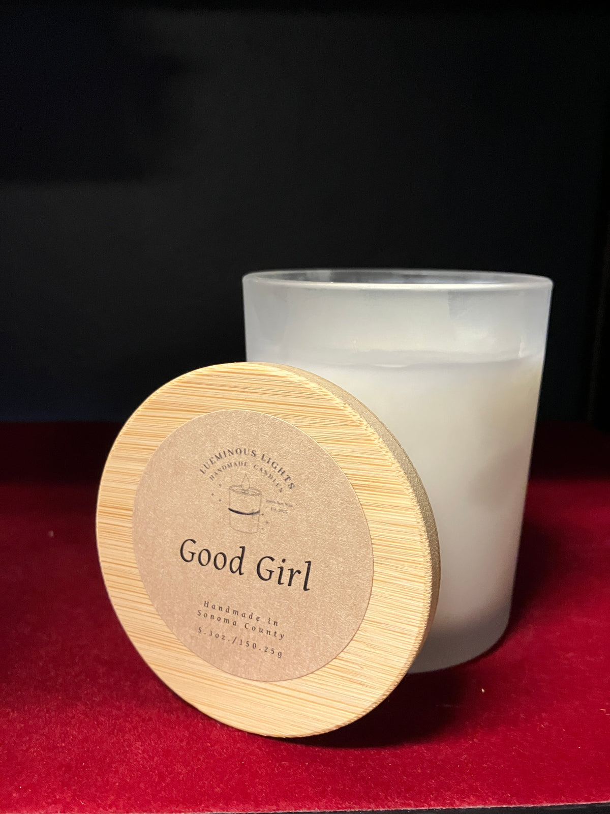 Good Girl Candle By Lueminous Lights