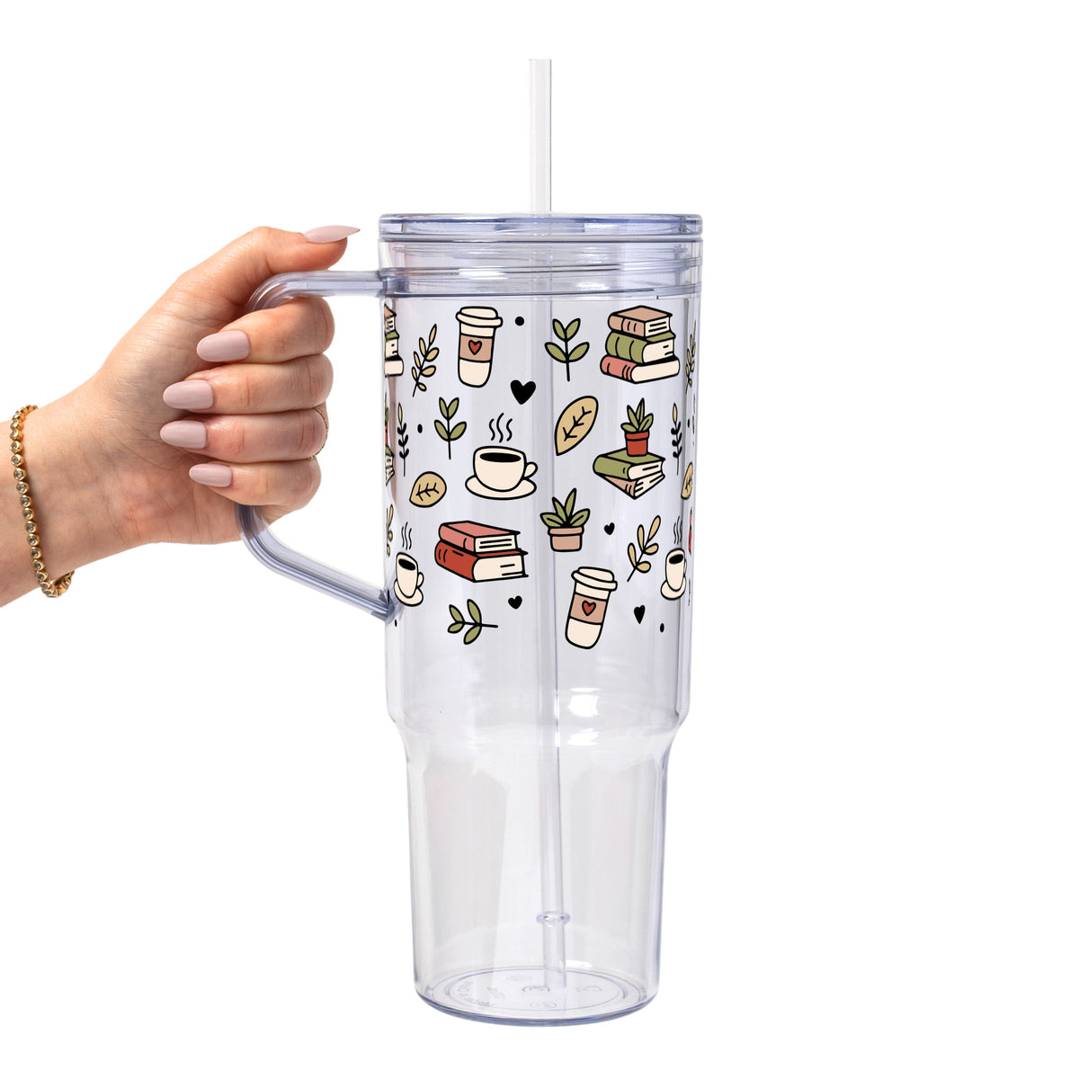 Bookish Book Lover Glass Cups