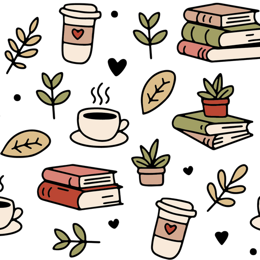 Bookish Book Lover Glass Cups