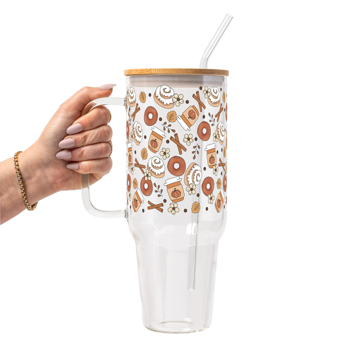 Pumpkin Spice & Cinnamon Glass Cups