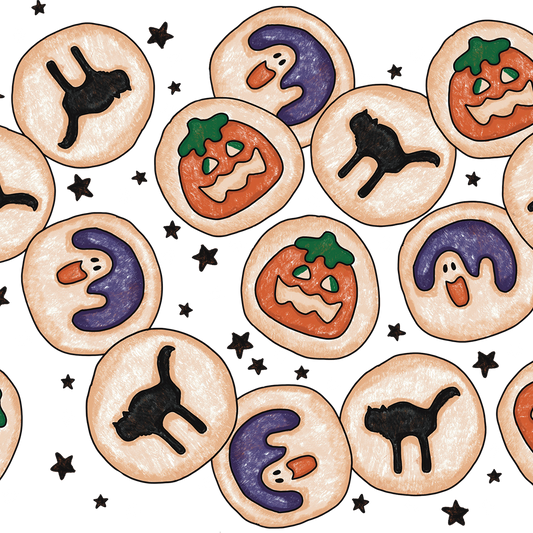 Spooky Sugar Cookies Glass Cups