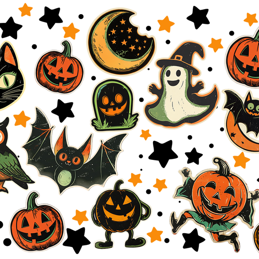Retrocore Halloween Glass Cups