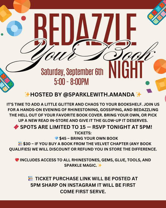 9/6/25 Book Bedazzle Night