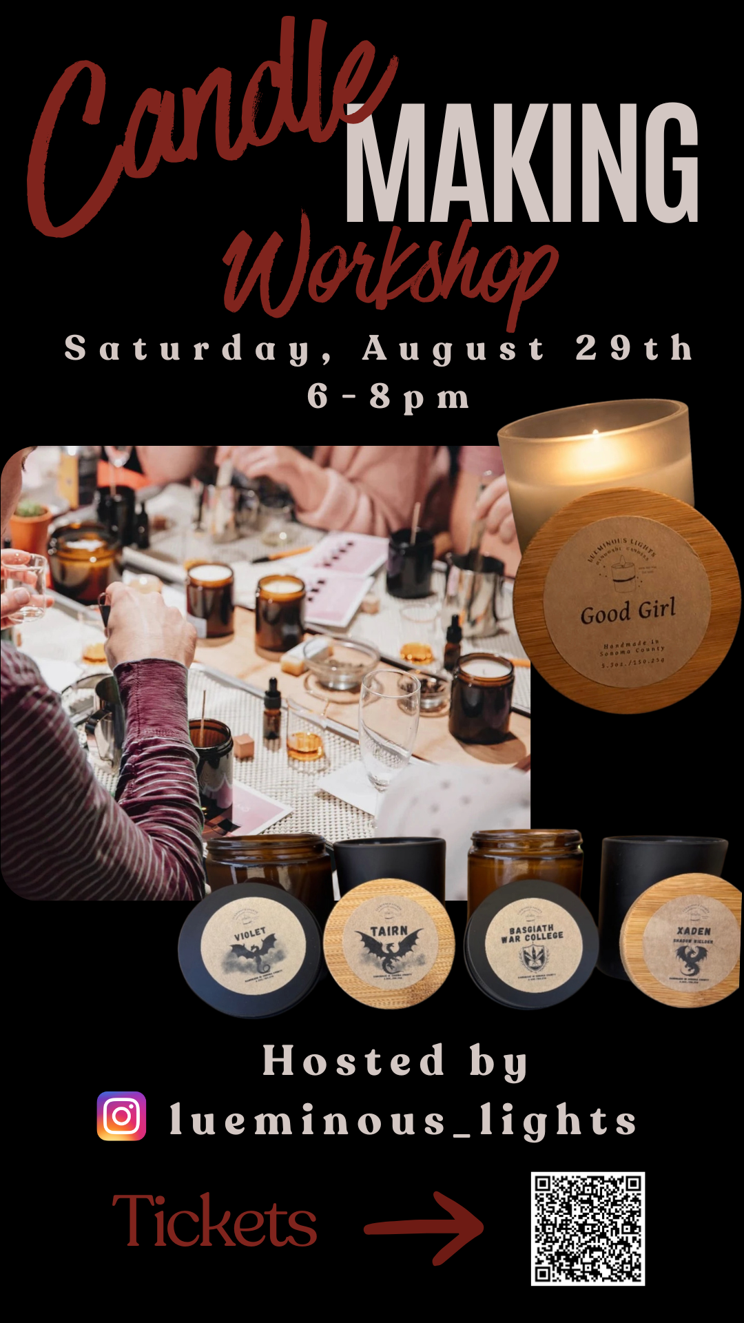 The Velvet Chapter Bookish Candle Making Workshop