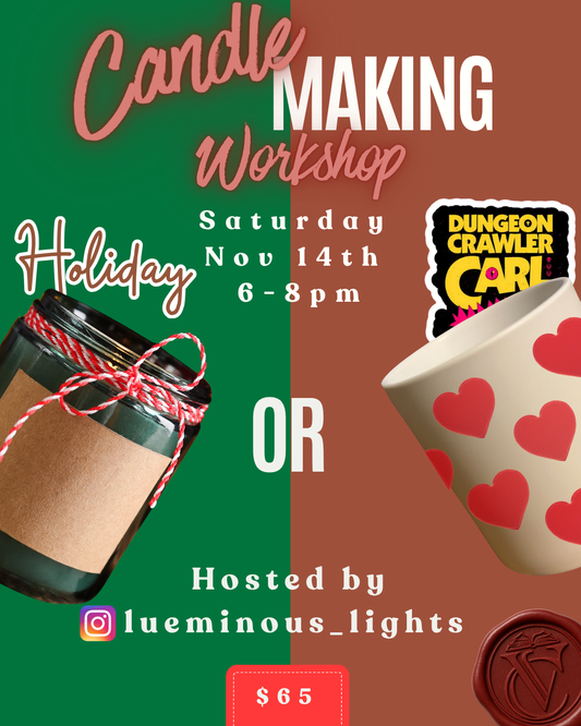 Candle Making Workshop with Lueminous Lights | Nov 14