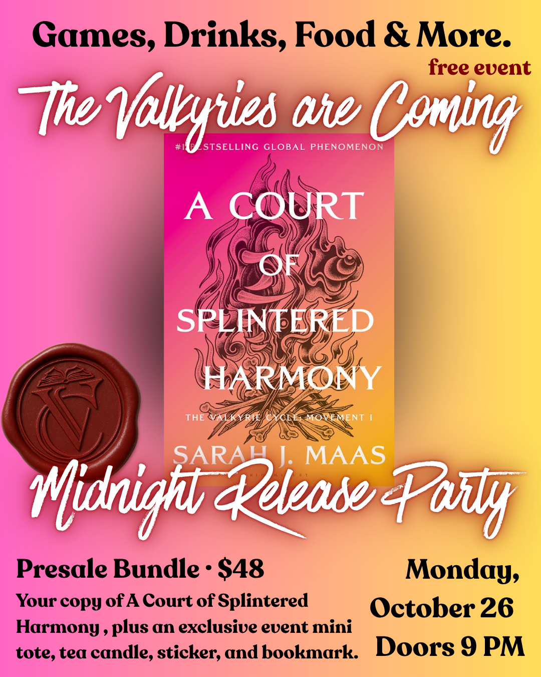 ACOTAR Book 6 Preorder + Midnight Release (Oct 26)