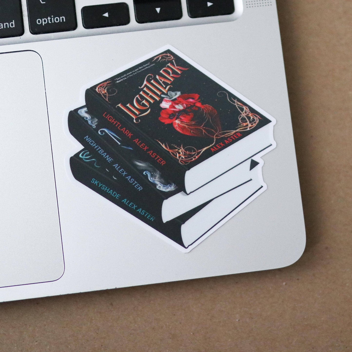 Lightlark Book Stack Sticker - Waterproof Romantasy