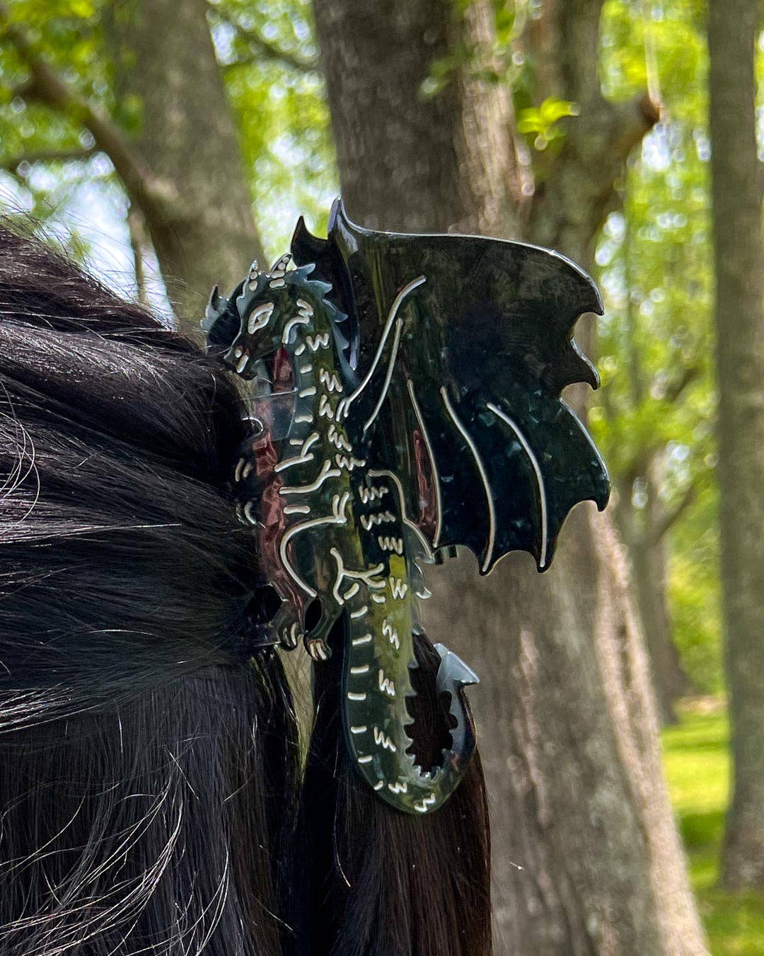 Dragon Hair Claw Clip - Large Black | Hair Accessories