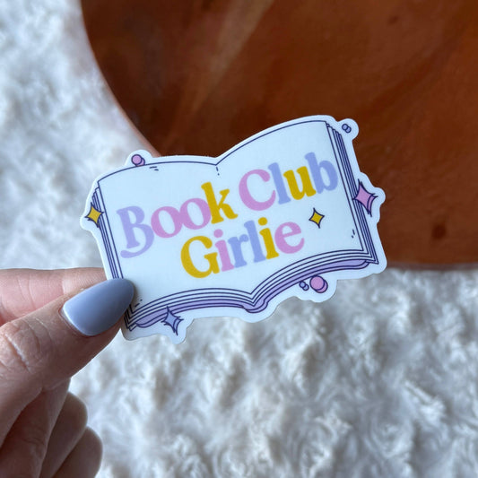 Book Club Girlie Pastel Sticker