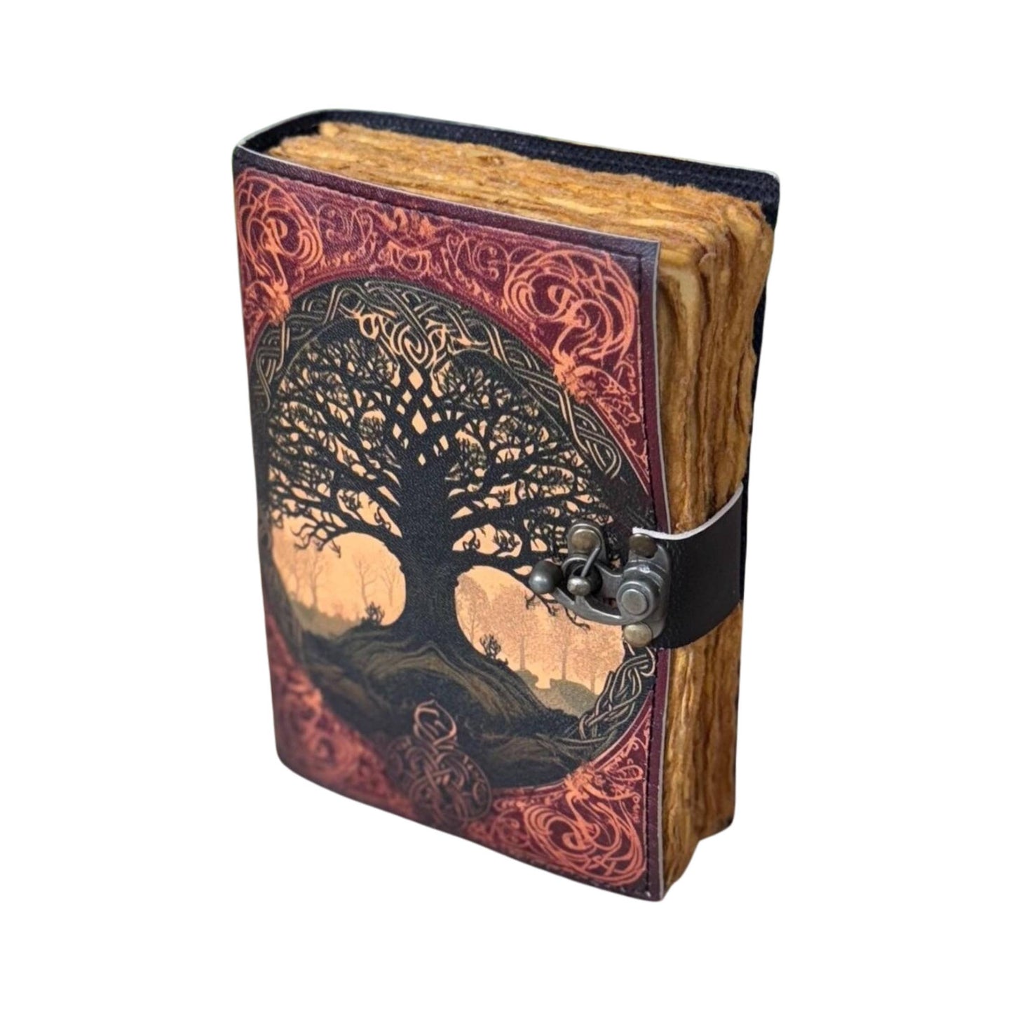 Tree of Life Leather Journal | Vintage Deckle Paper Diary