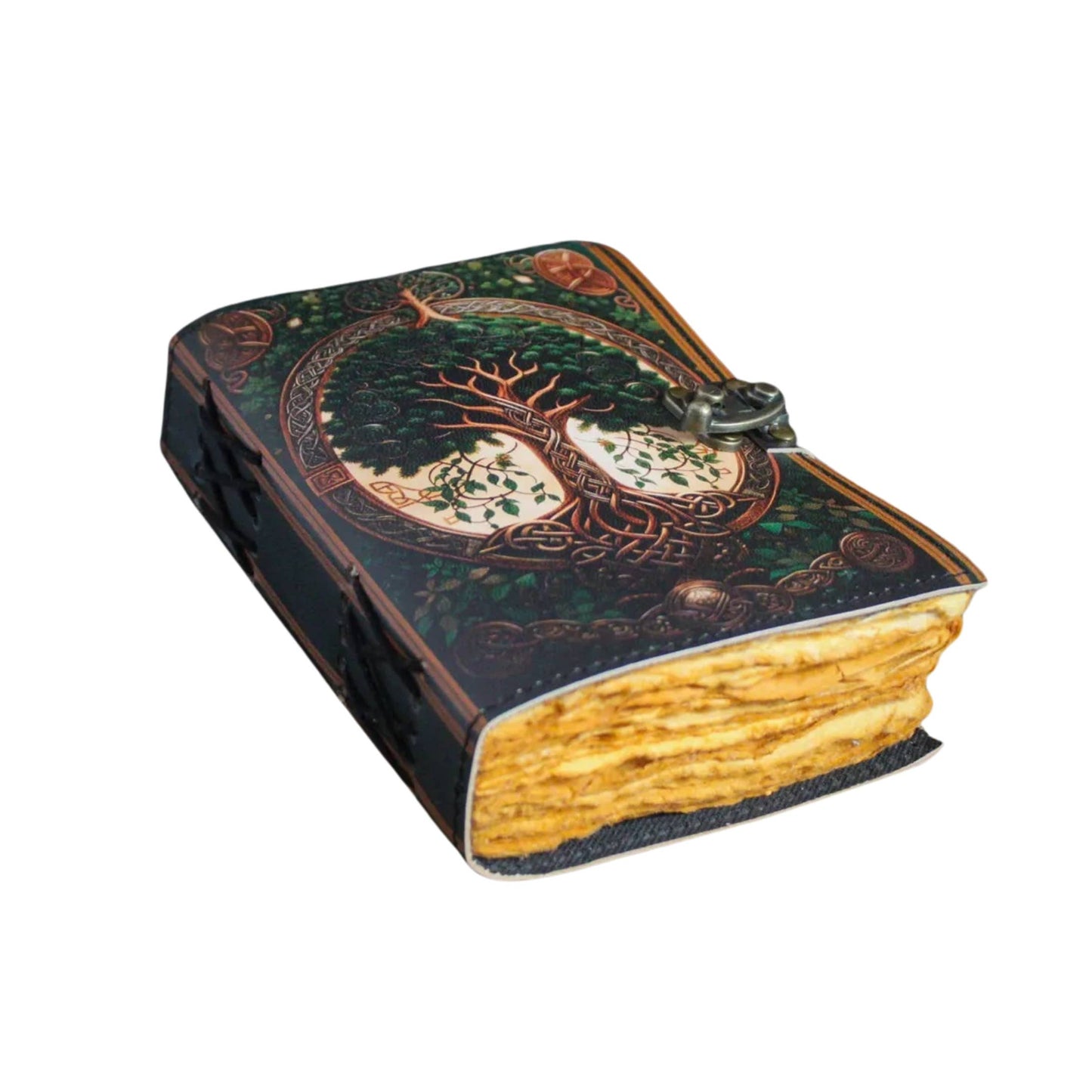 Tree Leather Journal Travel Notebook Cover Gothic Journal
