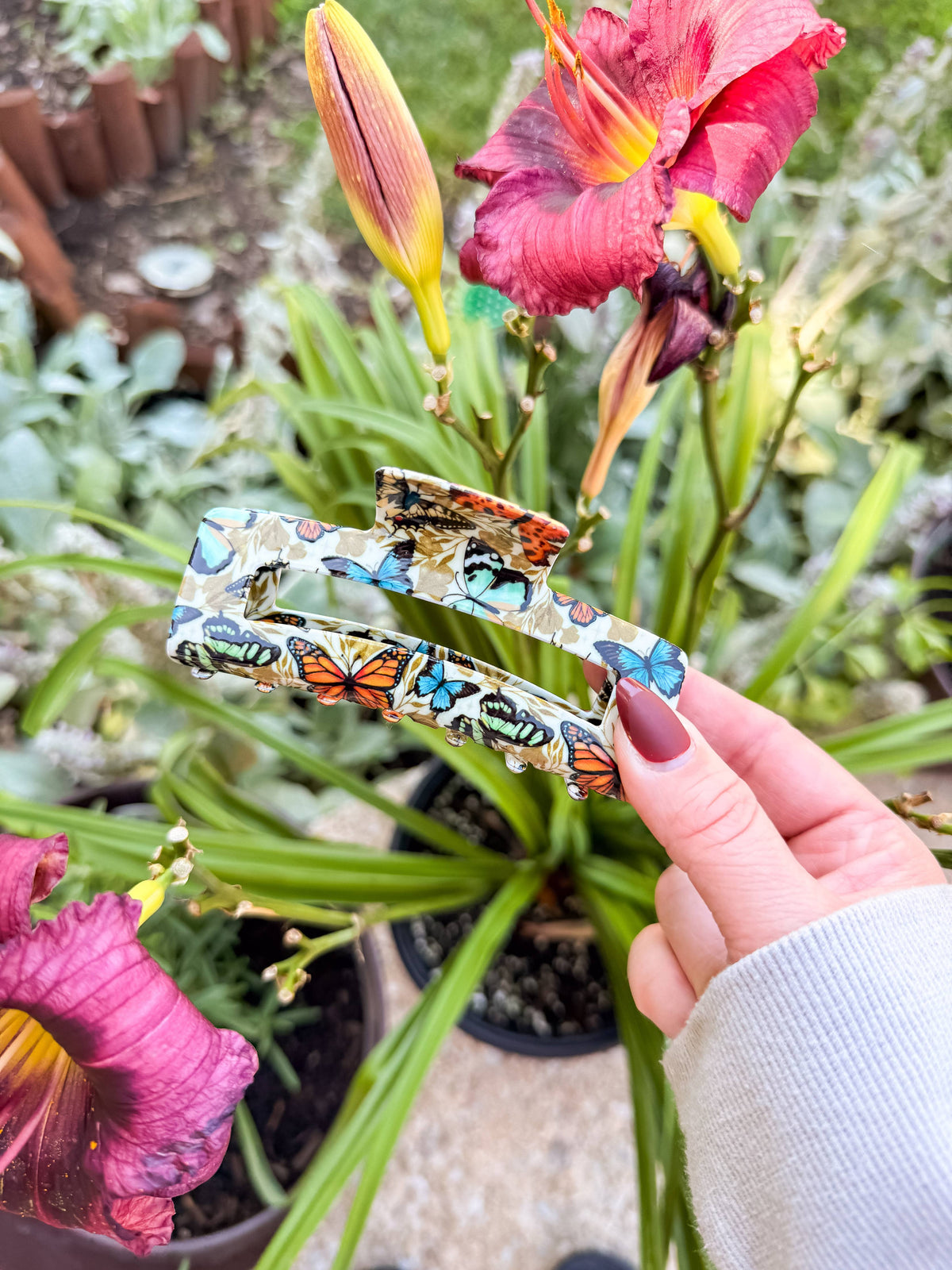 Hair Claw Clip - Butterfly Fields