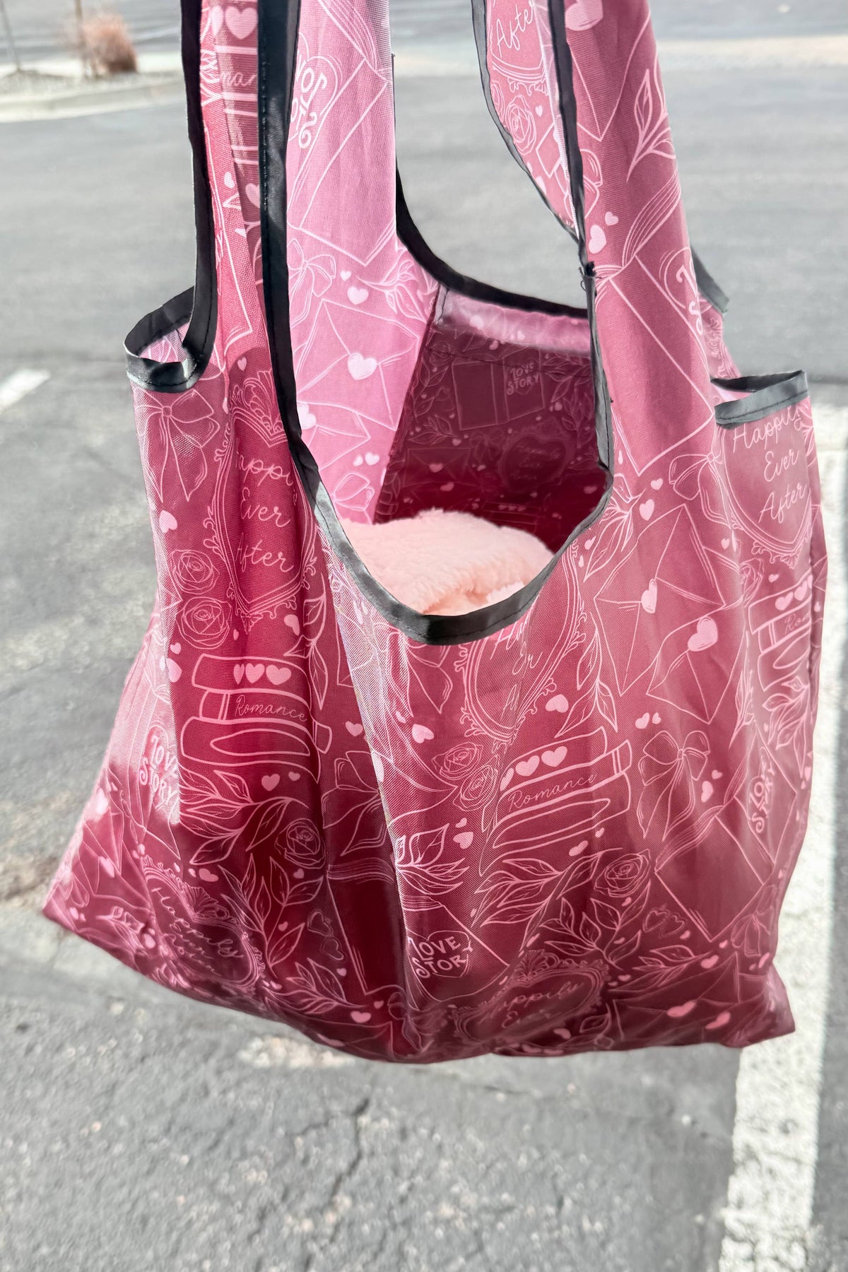 Love Story | Reusable Bookish Foldable Grocery Tote Bag