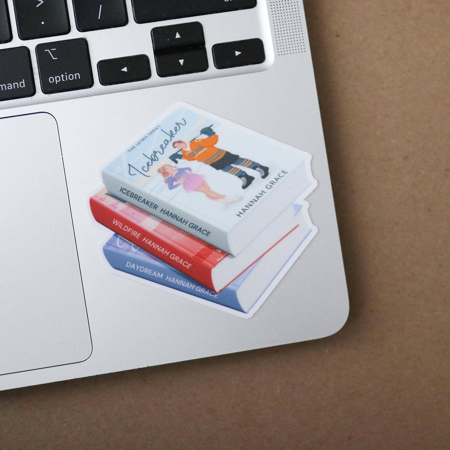 Maple Hills Book Stack Waterproof Sticker