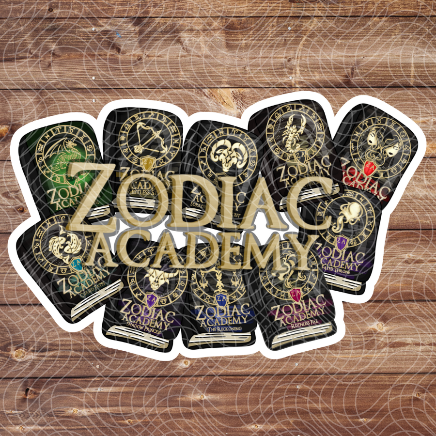 3" ZA Zodiac Academy Bookish Fantasy Romance Vinyl Sticker