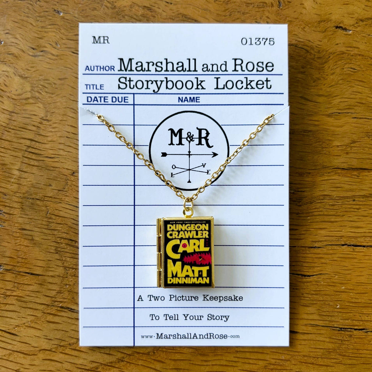 Book Locket Necklace - Dungeon Crawler Carl