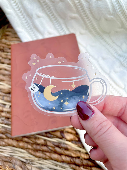 Celes-tea Sticker | Celestial Tea Cup | Mystical Mug | Magic