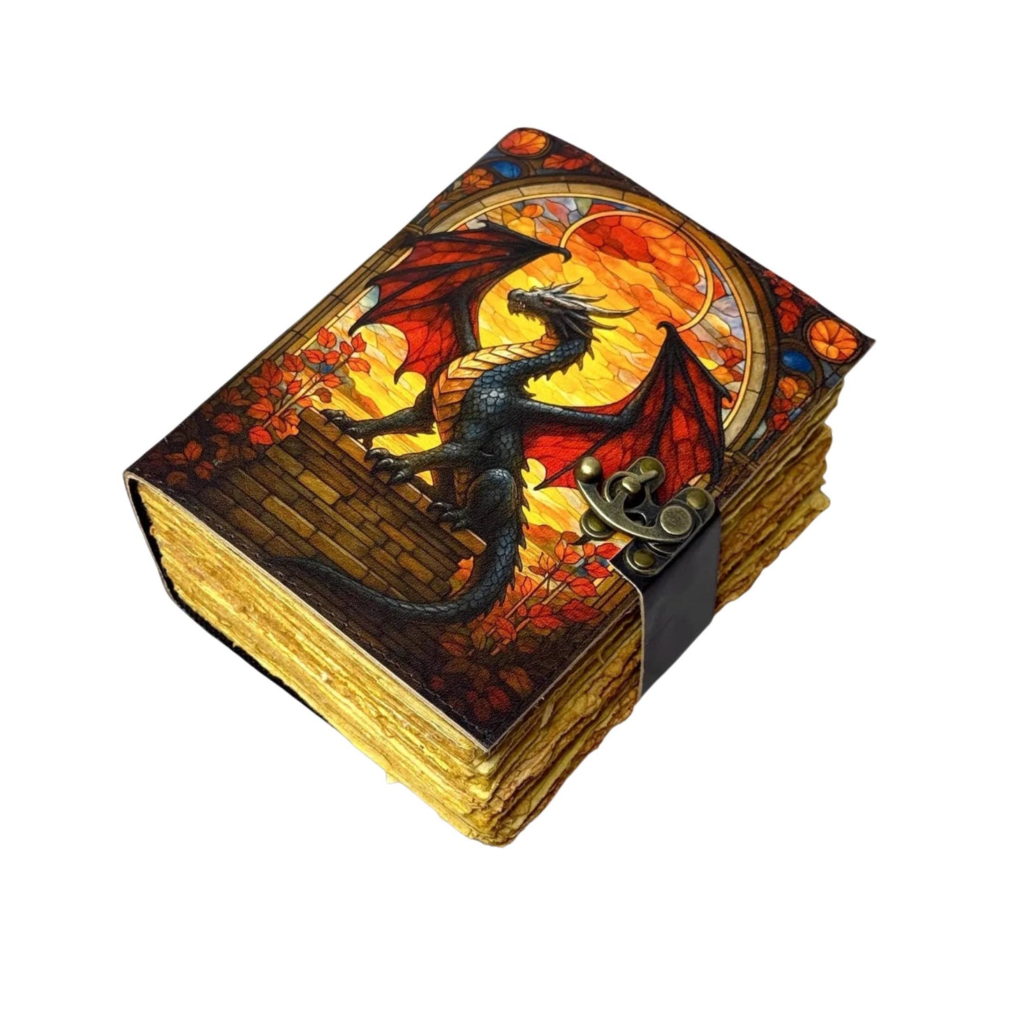 Dragon Leather Journal Celtic Grimoire A5 Notebook Diary