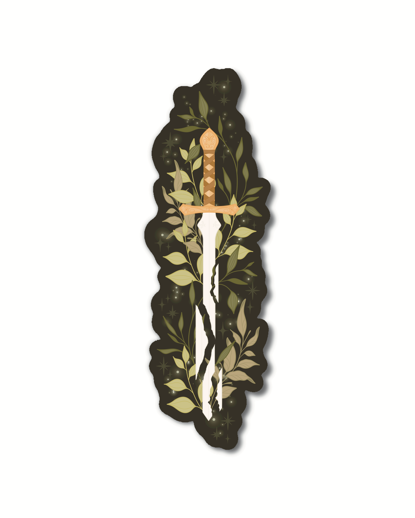 Broken Blade Fantasy Die-Cut Bookmark