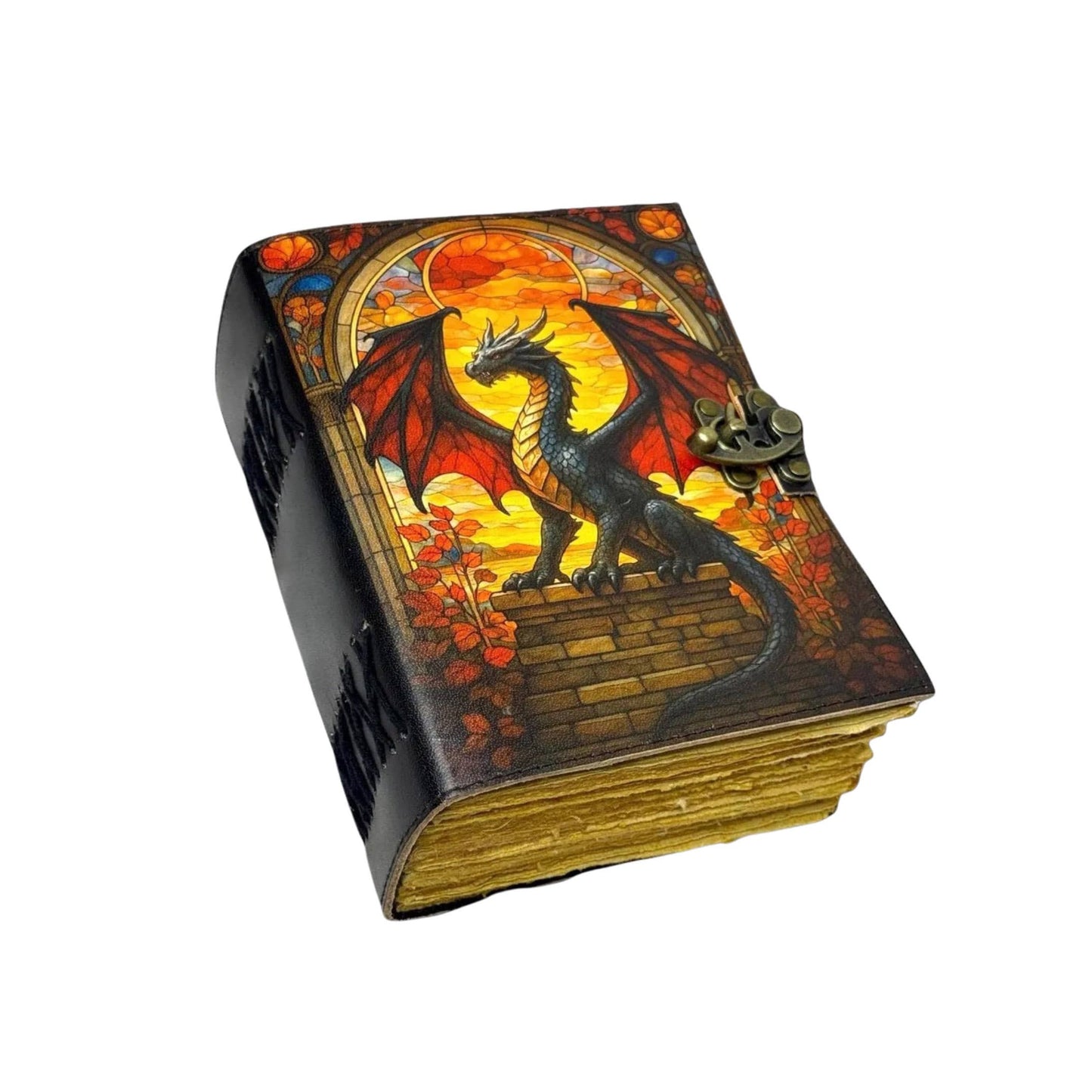 Dragon Leather Journal Celtic Grimoire A5 Notebook Diary