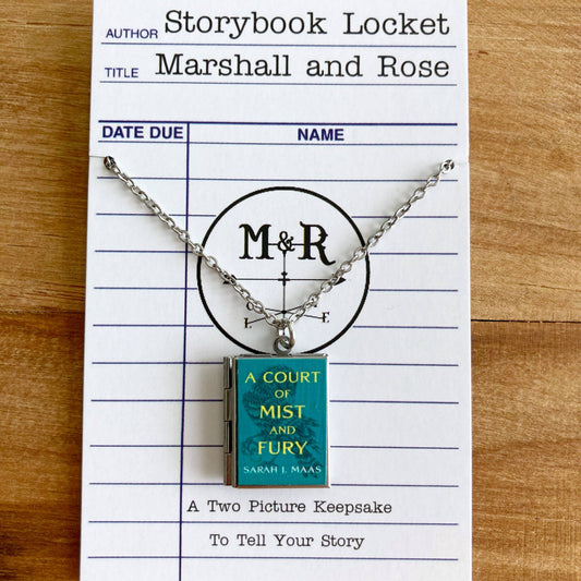 Book Locket Necklace - A Court of Mist and Fury