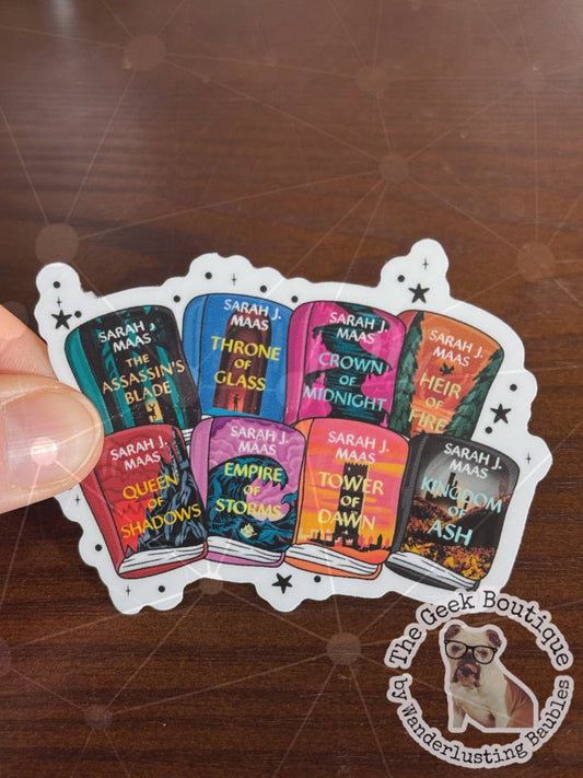 3” SJM TOG Book Cover Novel Romantasy Sticker