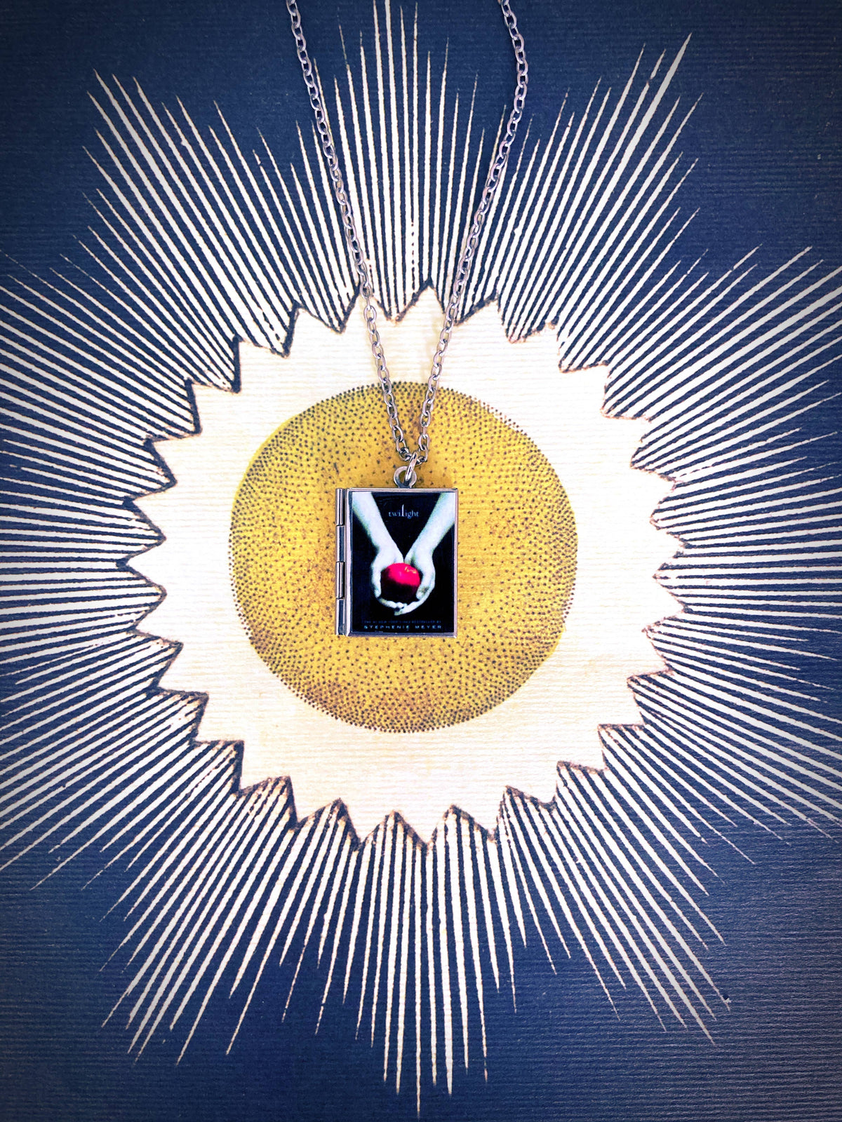Book Locket Necklace - Twilight