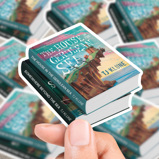 Cerulean Chronicles Book Stack Sticker
