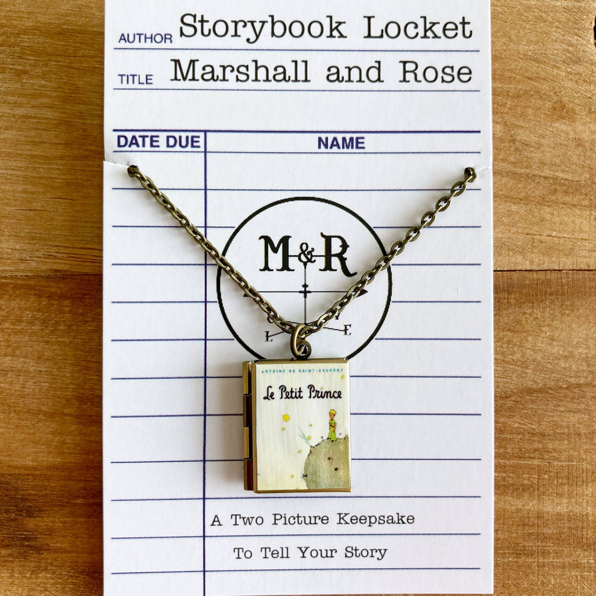 Book Locket Necklace - The Little Prince (French)
