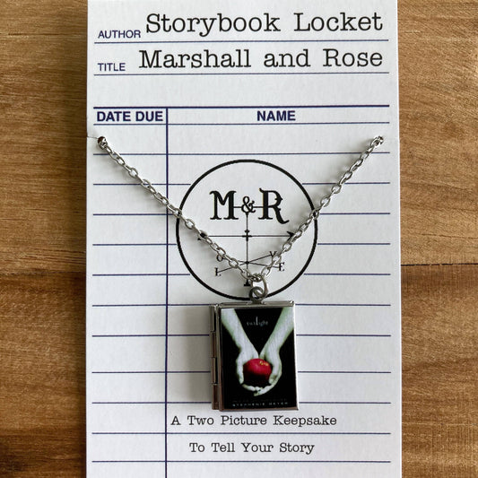 Book Locket Necklace - Twilight