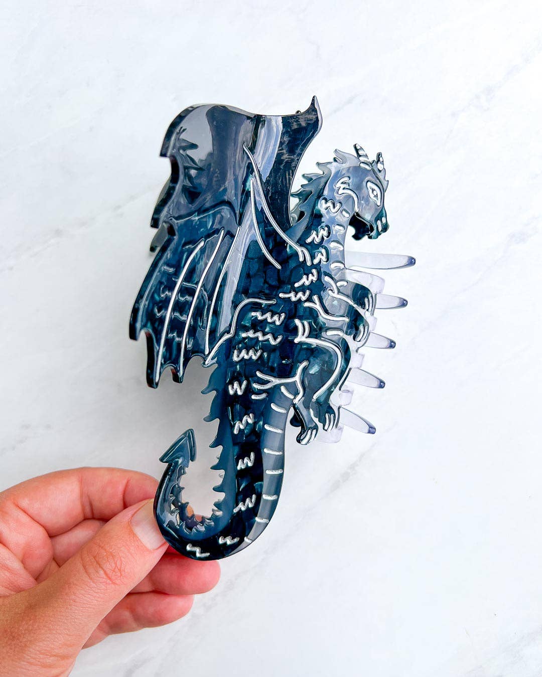 Dragon Hair Claw Clip - Large Black | Hair Accessories