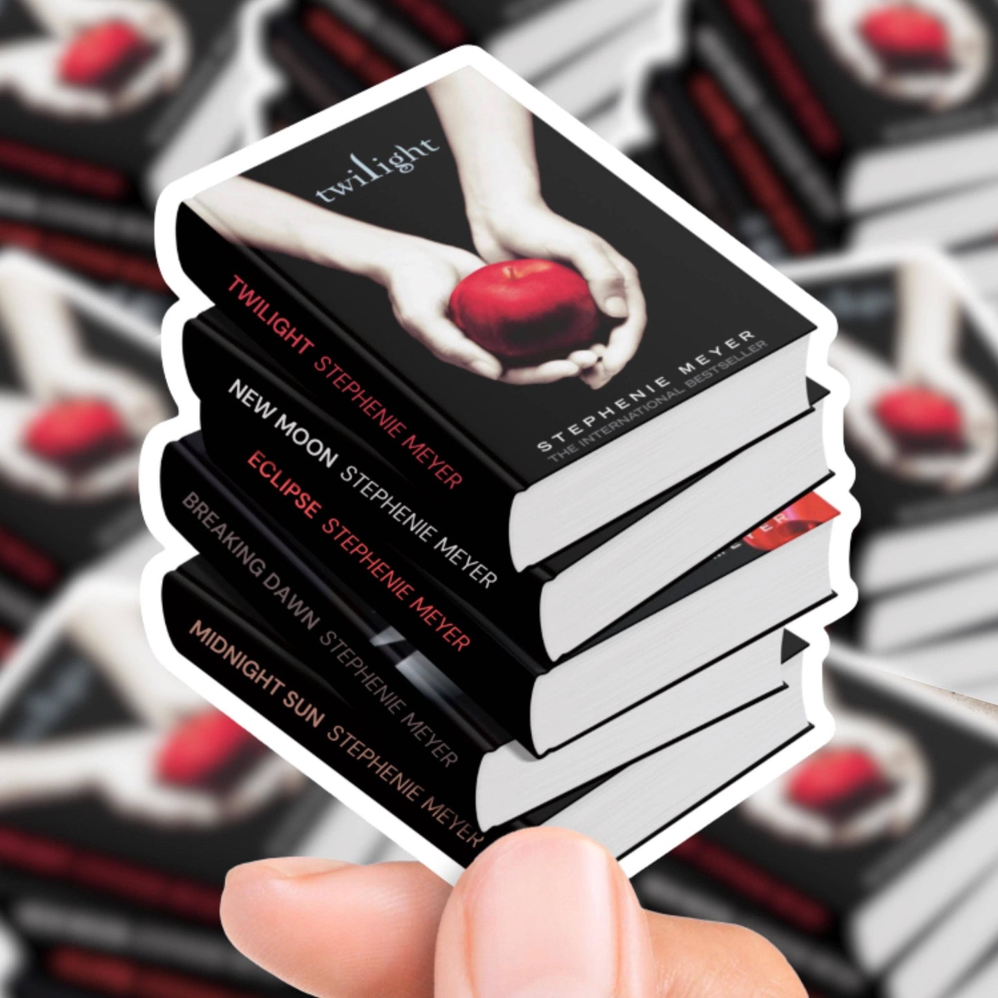 Twilight Book Stack Sticker