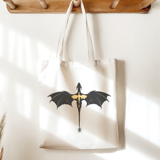 Tairn and Andarna Sublimated Canvas Tote Bag